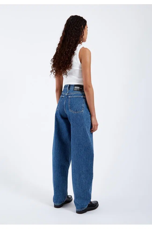 Dr.Denim Jeans Nanci Mid Barrel Stream Mid Retro