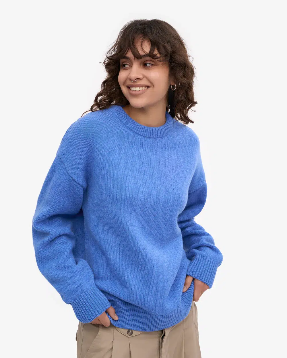 Colourful Standard Strickpullover Oversized Merino Wool Parcific Blue