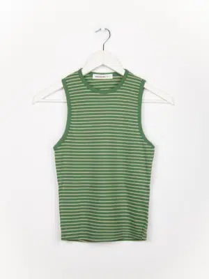 24 Colours Tanktop Grün mit Streifen