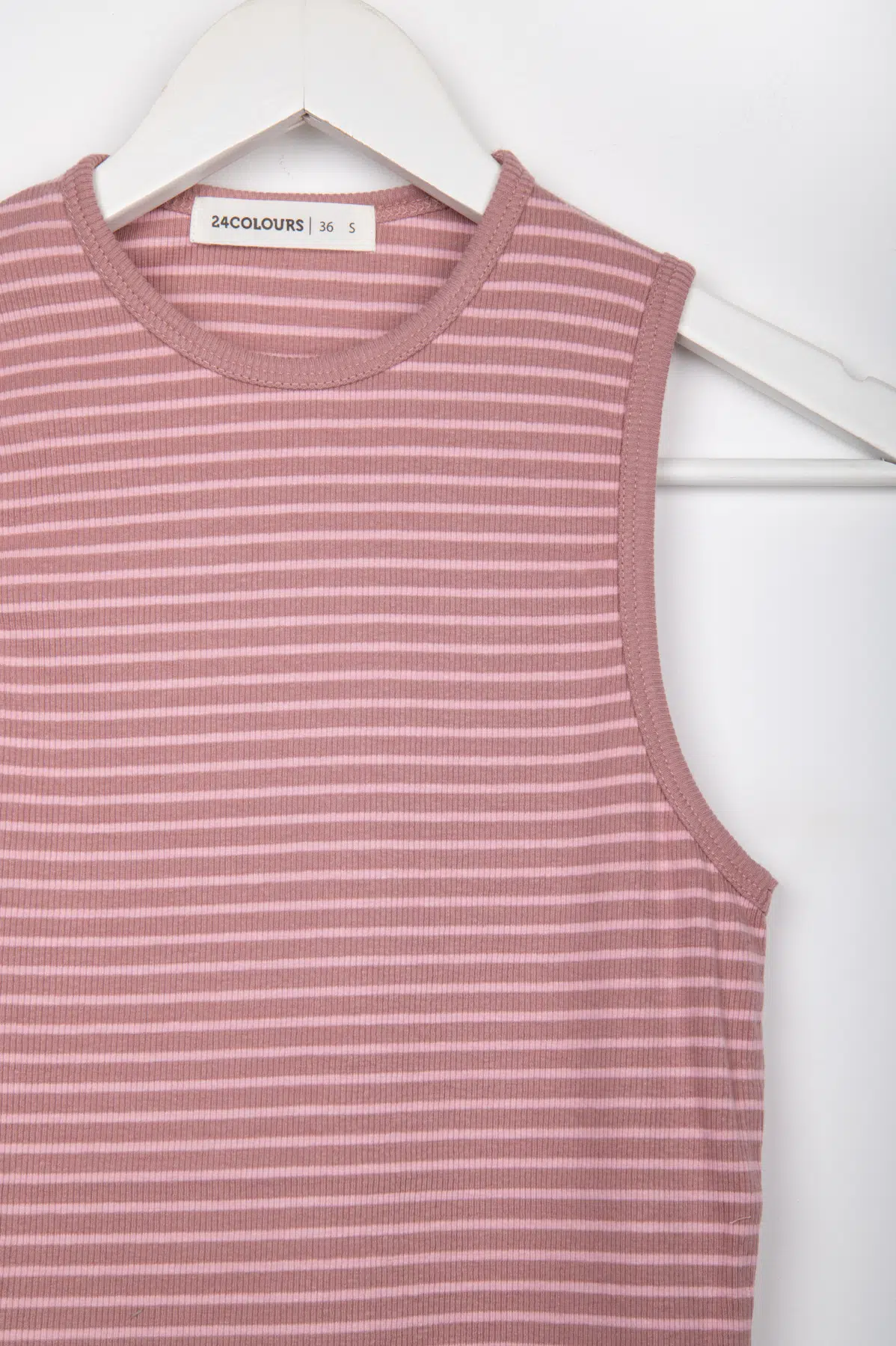 24 Colours Tanktop Rose mit Streifen