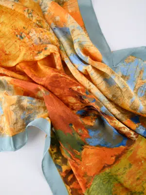 24 Colours Tuch Orange Blau