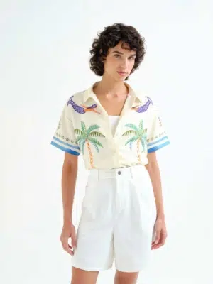 Compania Fantastica Bluse Bestickt Paradise Pulse