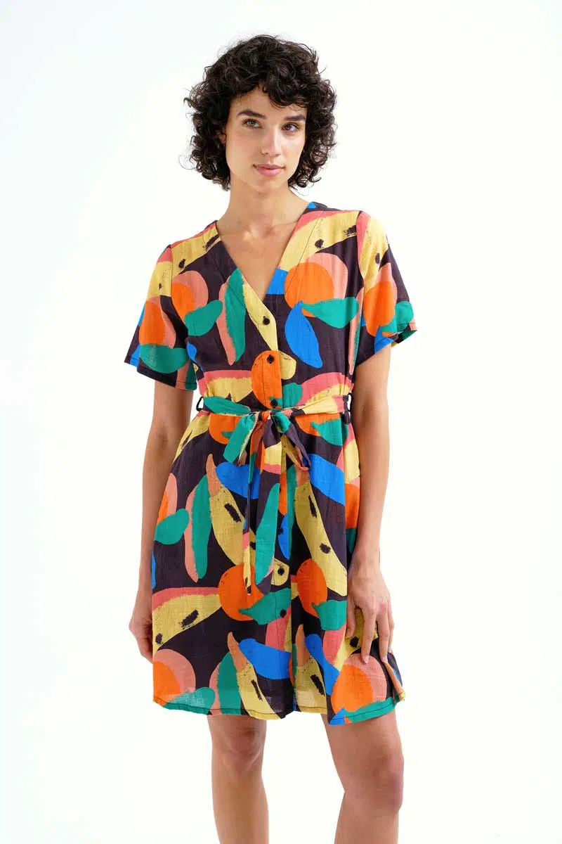 Compania Fantastica Minikleid Muster Bunt