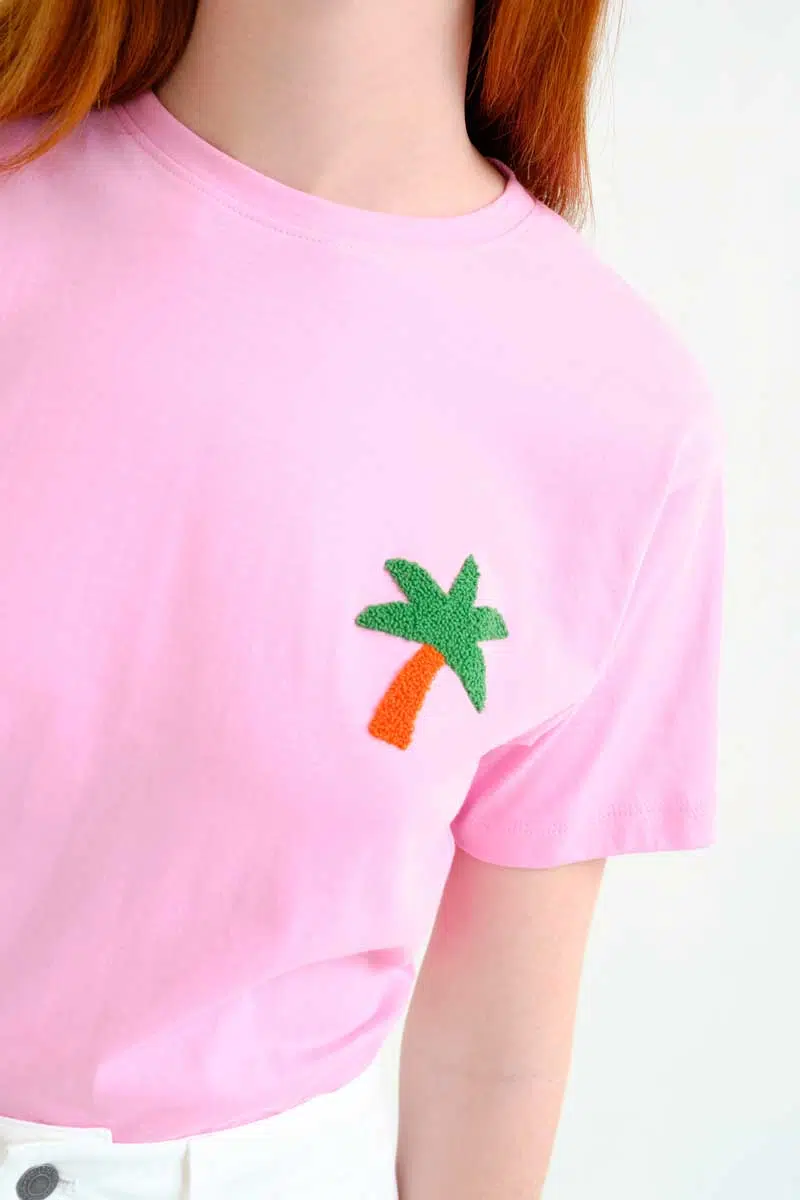 Compania Fantastica T-Shirt Pink mit Palme
