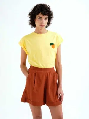 Compania Fantastica T-Shirt Gelb mit Orange