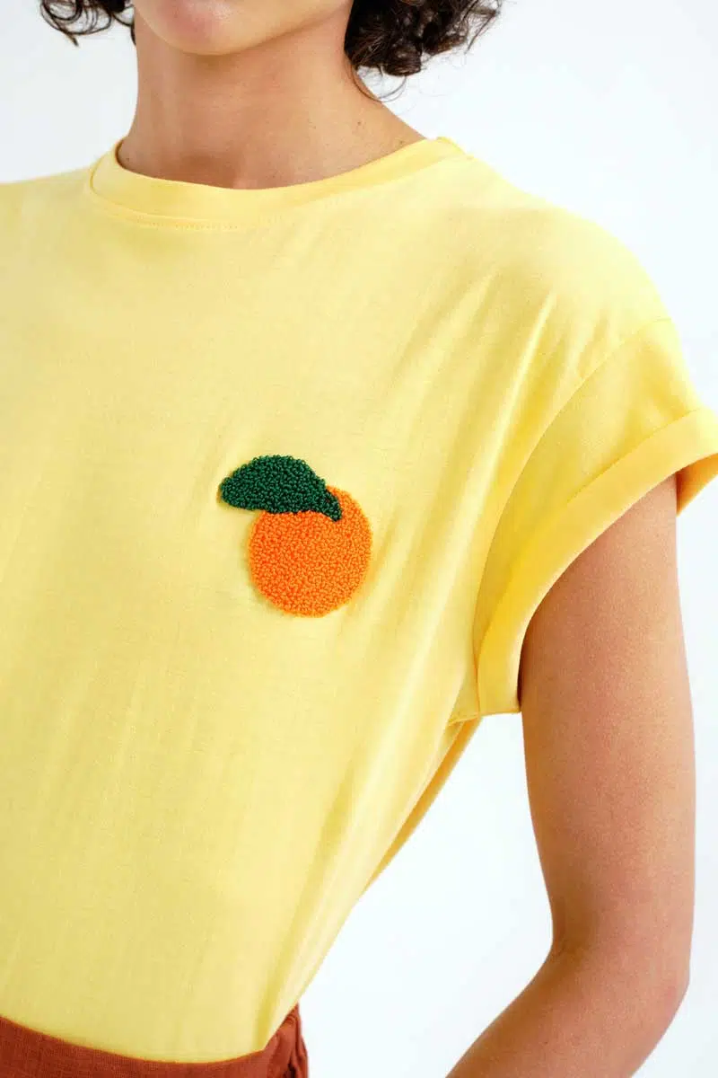 Compania Fantastica T-Shirt Gelb mit Orange