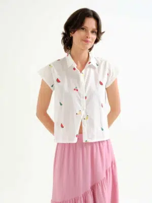 Compania Fantastica Bluse Weiß Fruity