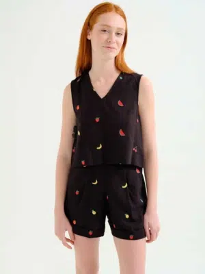 Compania Fantastica Top Schwarz Fruity