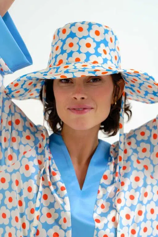 Compania Fantastica Hut Blumen Blau