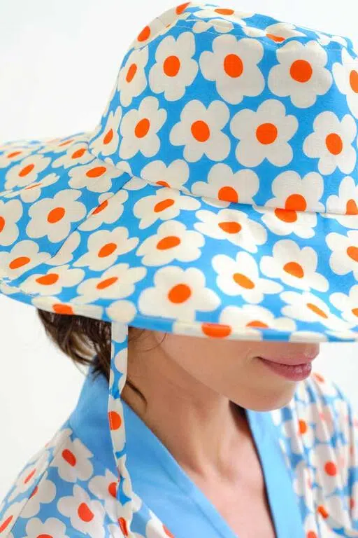 Compania Fantastica Hut Blumen Blau