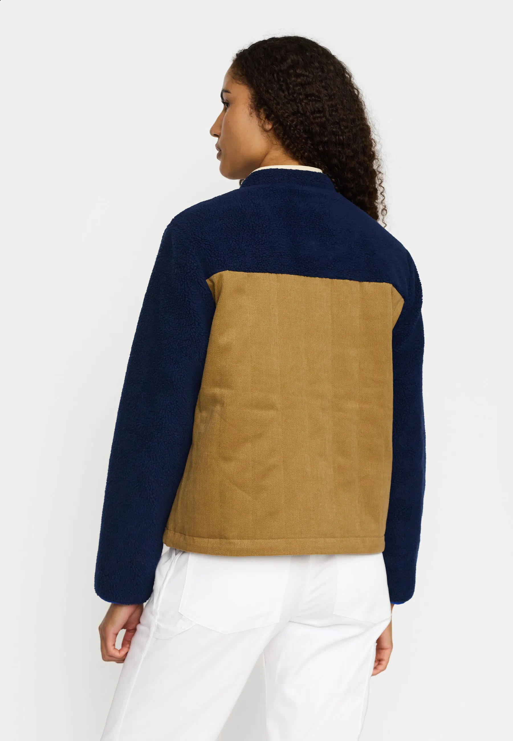 Selfhood Teddy Quilt Jacket Navy Selfhood Teddy Quilt Jacket Navy