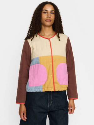 Selfhood Quilted Block Jacket Offwhite