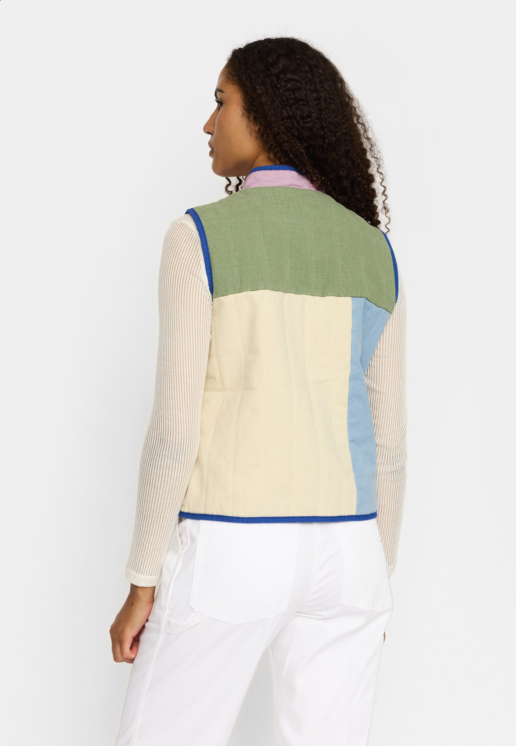 Selfhood Quilted Block Vest Lila