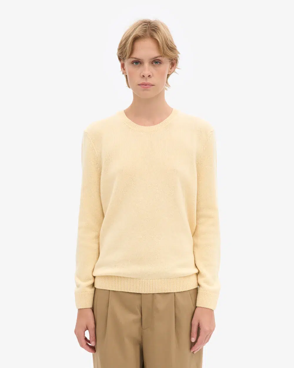 Colourful Standard Strickpullover Classic Merino Wool Crew Soft Yellow