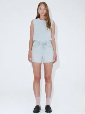 Dr.Denim Nora Shorts Bay Superlight Creme Worn