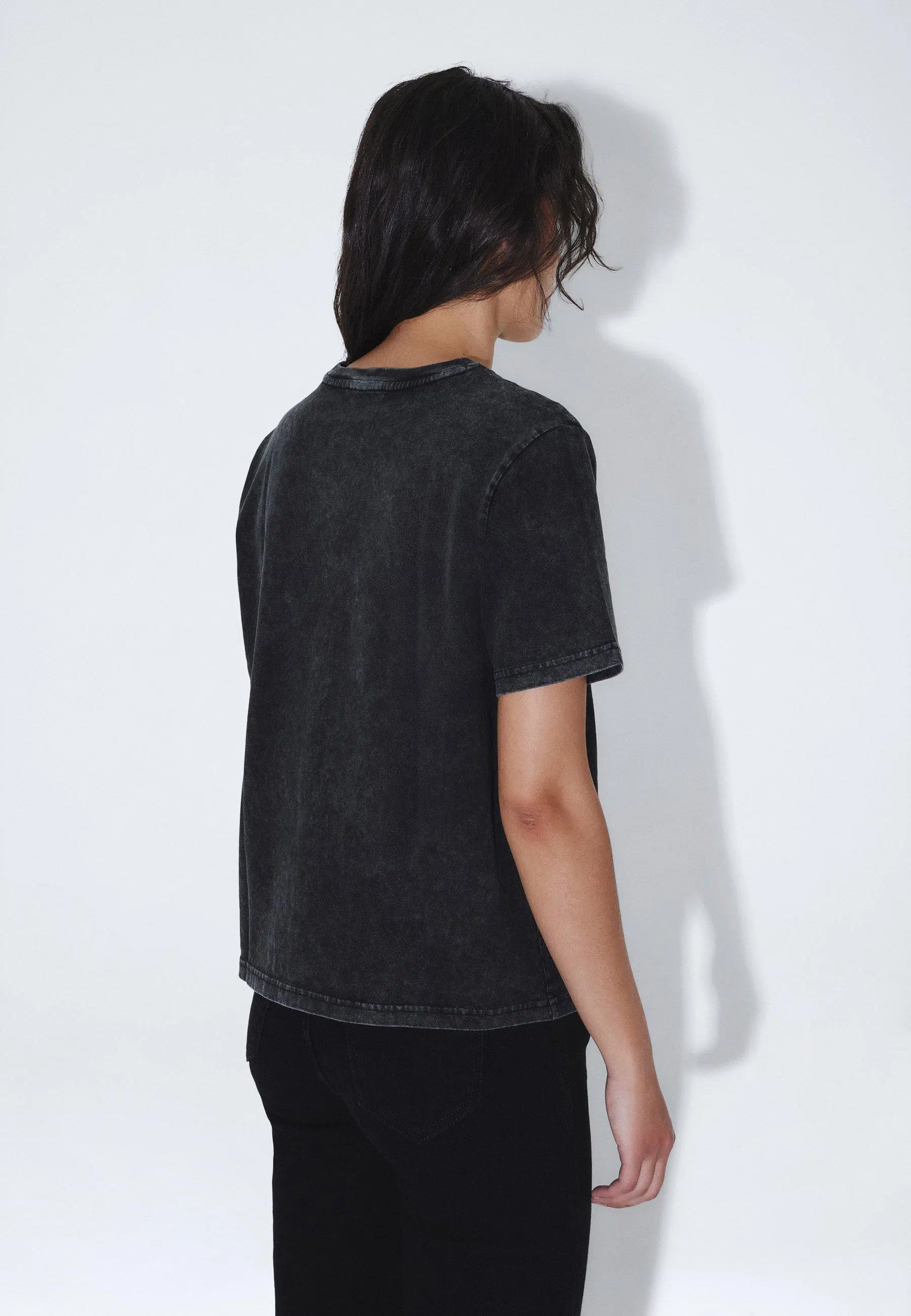 Dr.Denim Talia Tee Black Fog