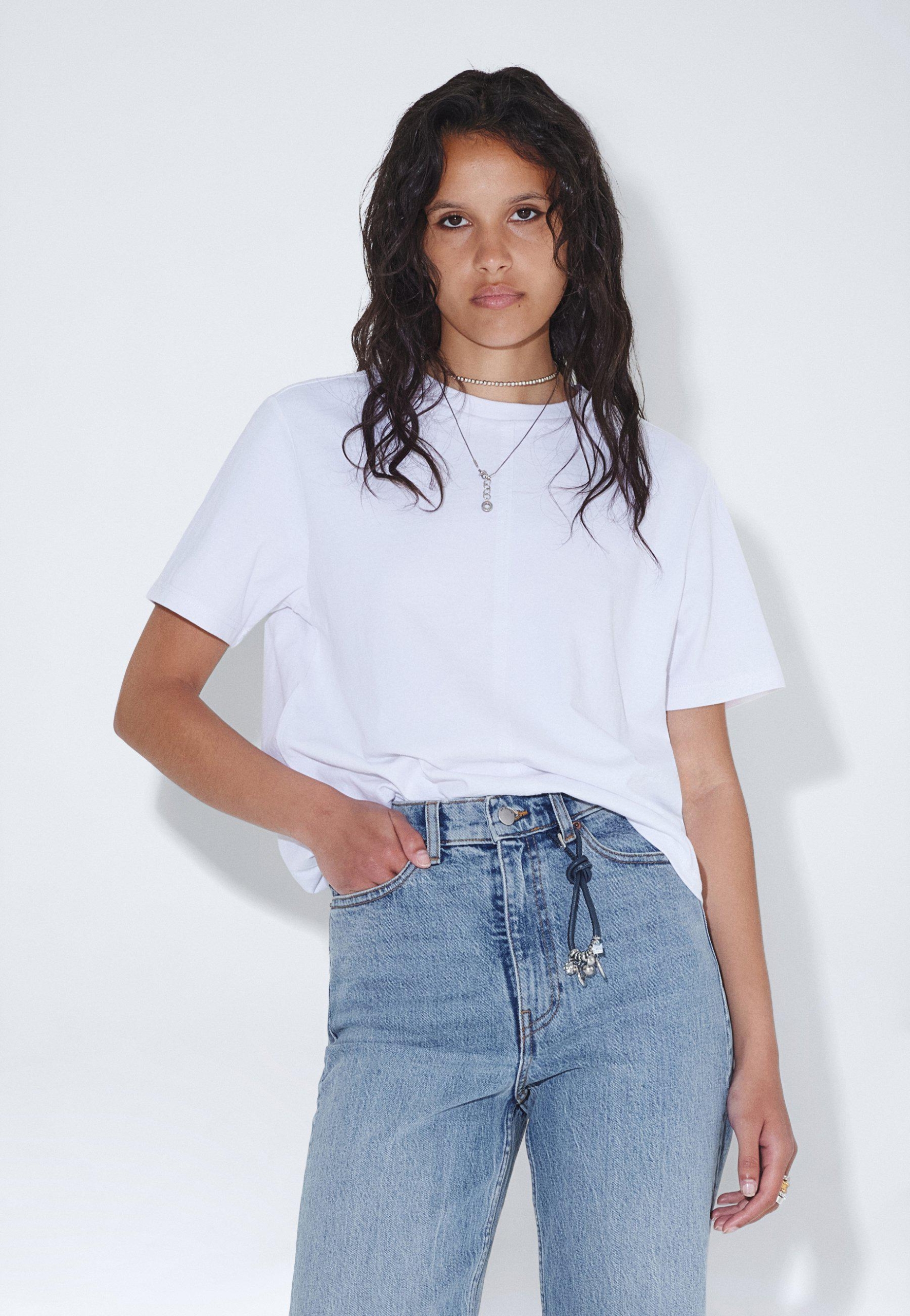 Dr.Denim Talia Tee White Fog