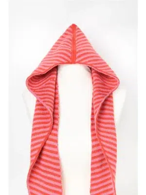 24 Colours Kaputze gestreift Rot Rosa