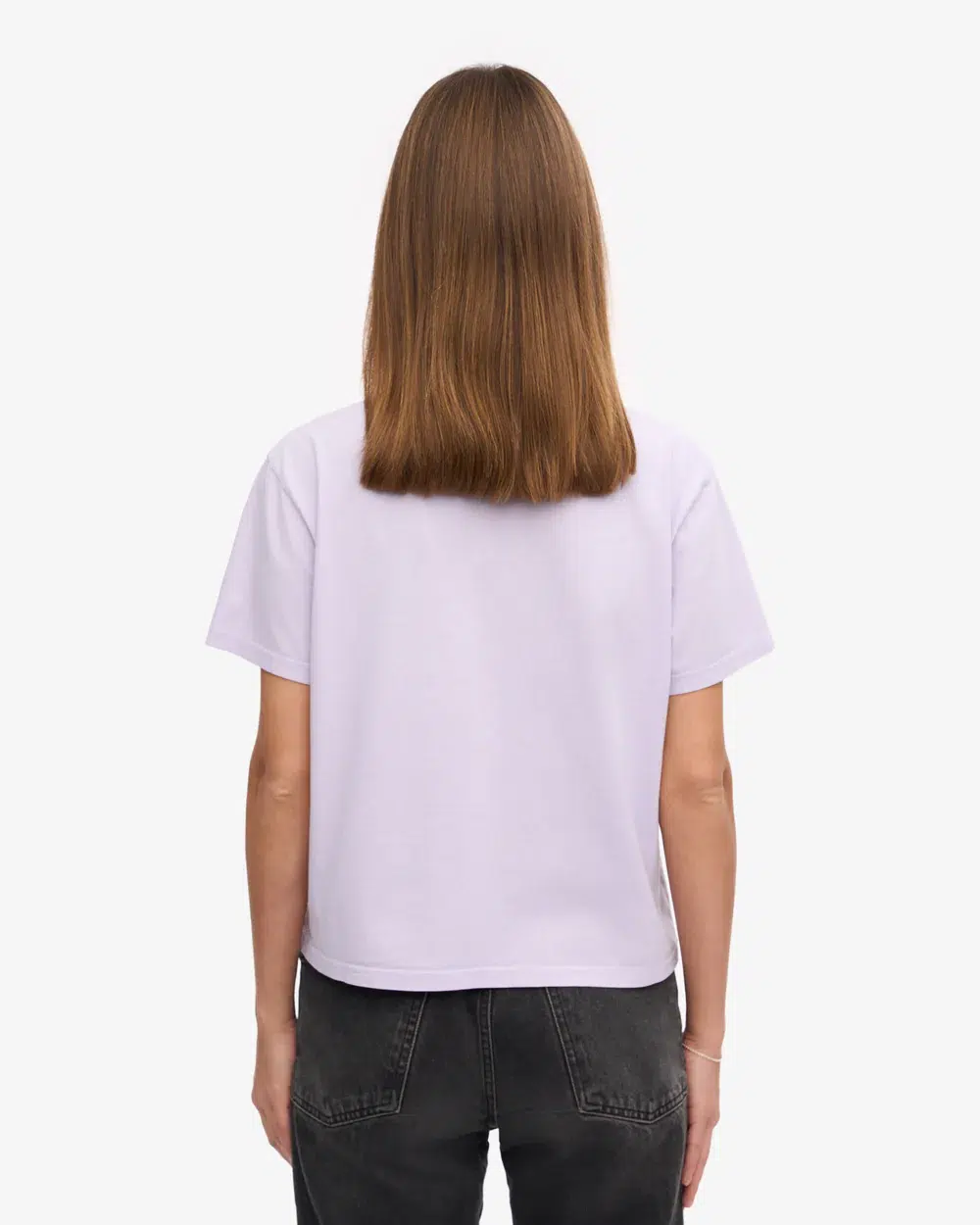 Colourful Standard Organic Boxy Crop Tee Soft Lavender Colourful Standard Organic Boxy Crop Tee Soft Lavender