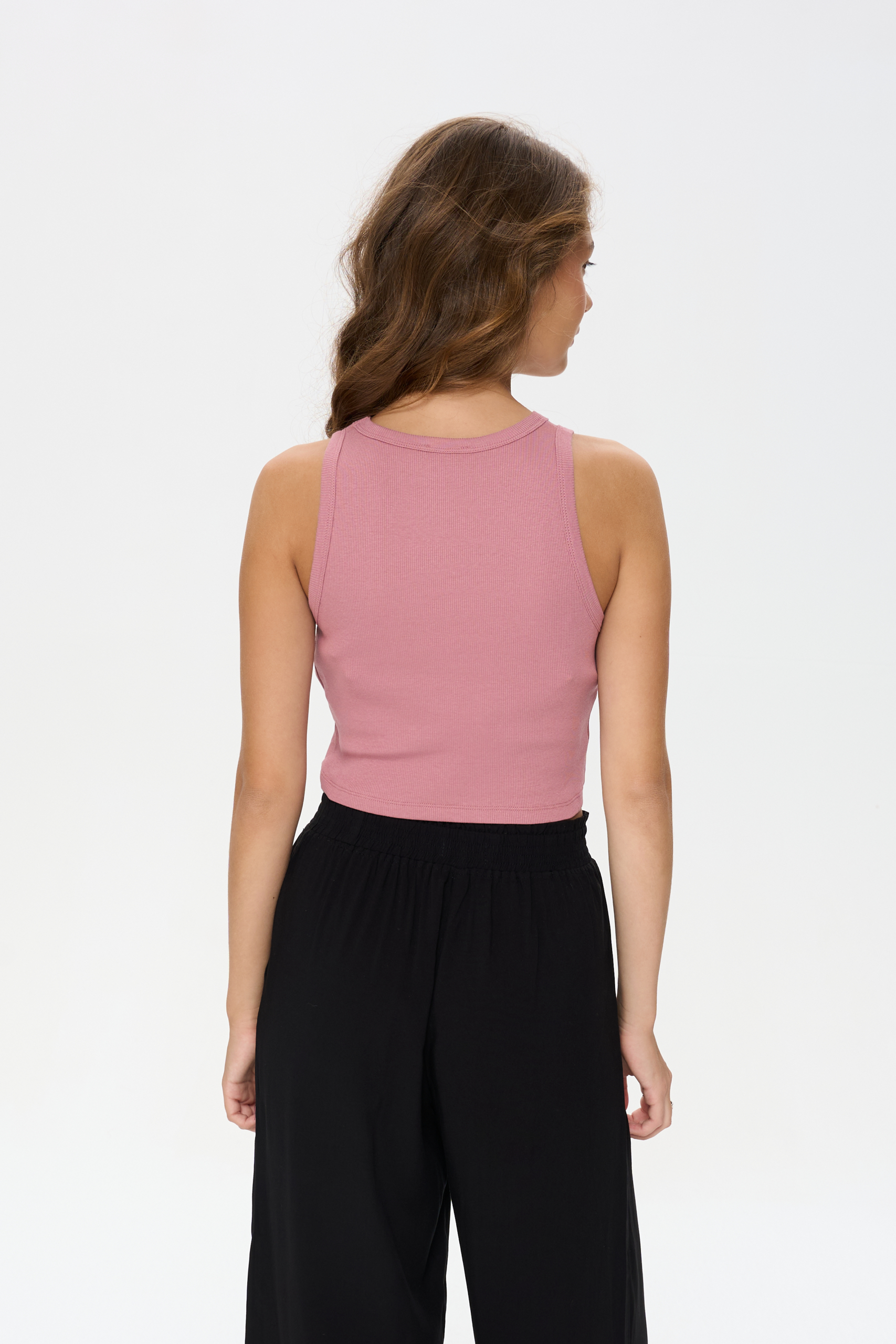 24 Colours Cropped Tanktop Rose