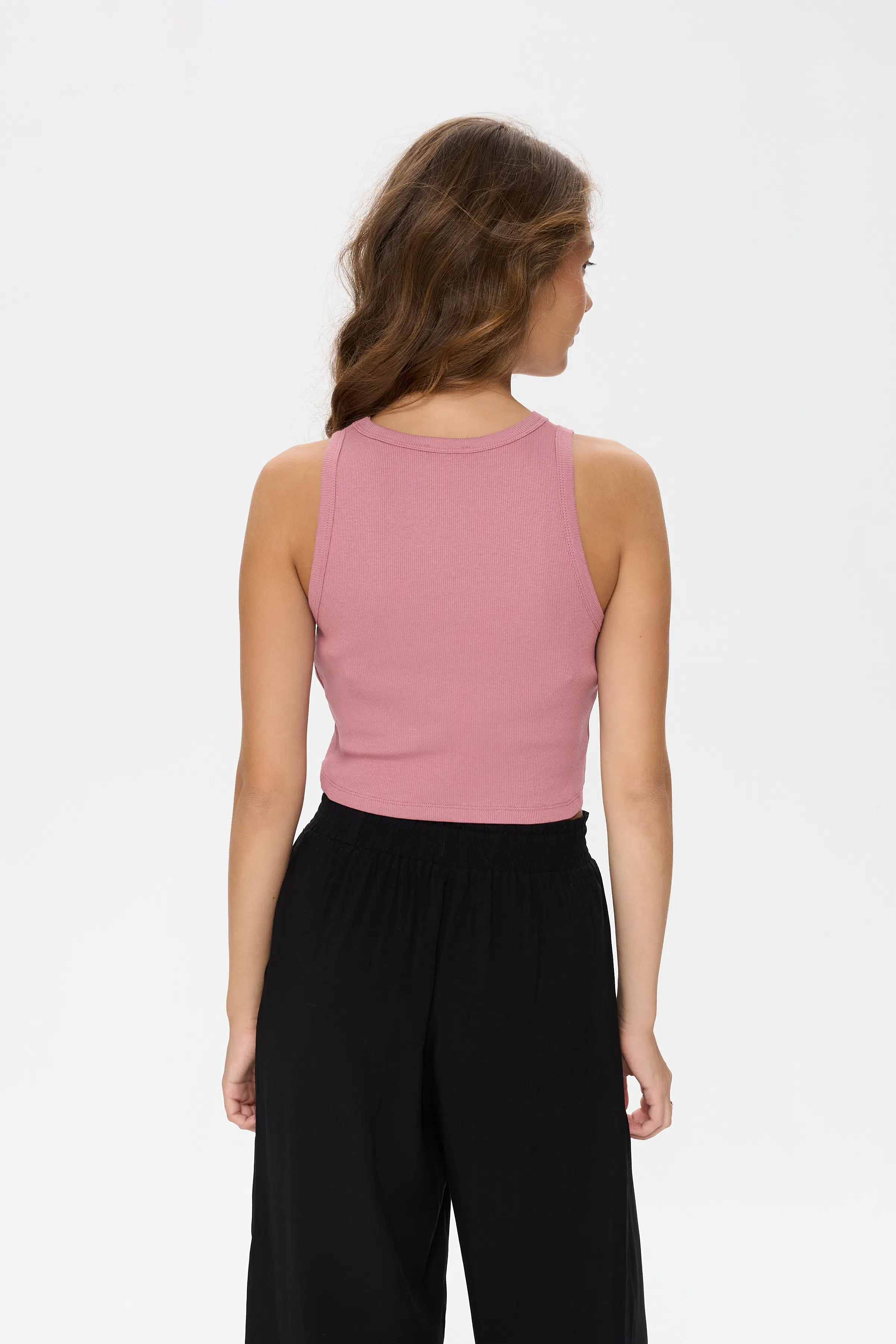 24 Colours Cropped Tanktop Rose