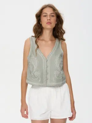 24 Colours Weste Grün