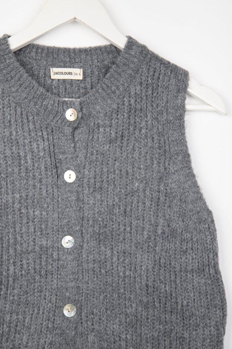 24 Colours Weste Anthrazit