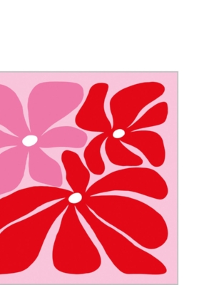 No Cream Servietten ddp Floral