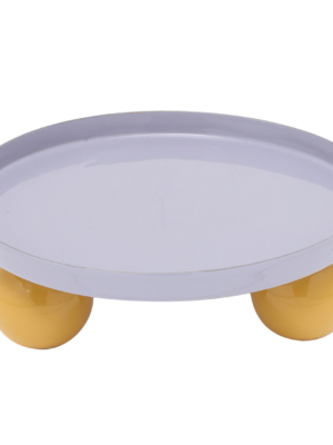 No Cream Tablett Present Time Double Funky Rund lila senf