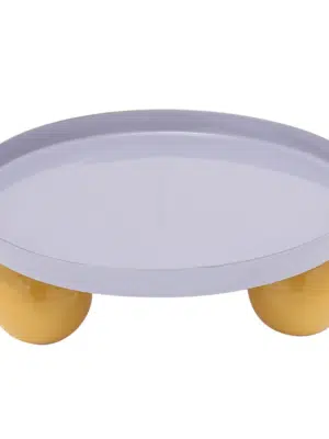 No Cream Tablett Present Time Double Funky Rund lila senf