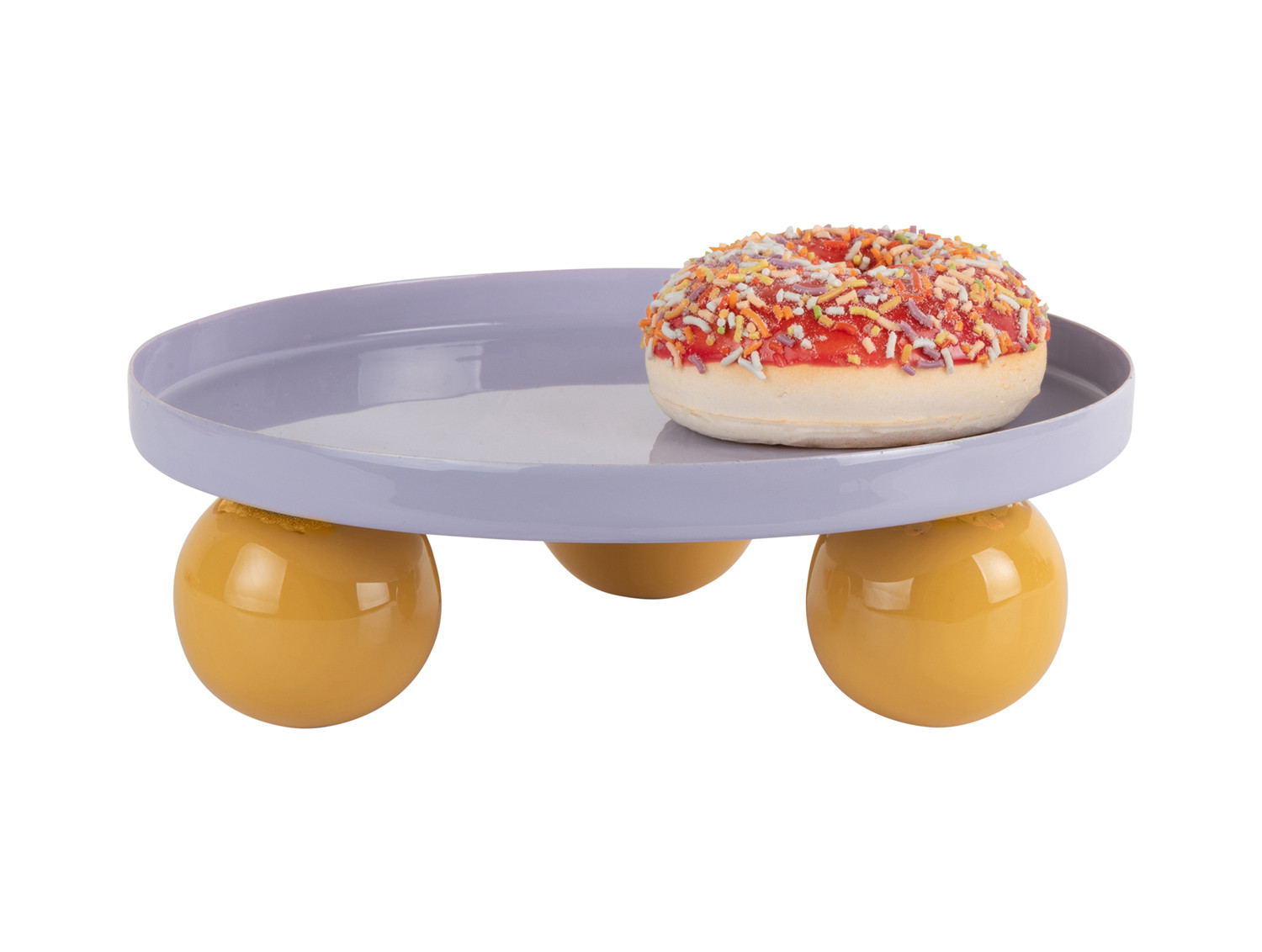 No Cream Tablett Present Time Double Funky Rund lila senf No Cream Tablett Present Time Double Funky Rund lila senf