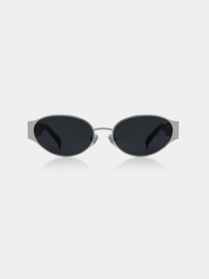 A.Kjaerbede Sonnenbrille Bella Silver Black