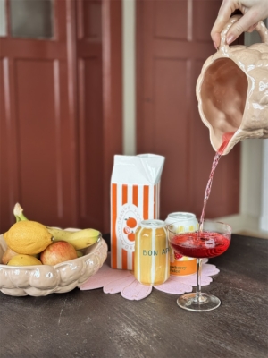 No Cream Vase Home Bound Orange Juice