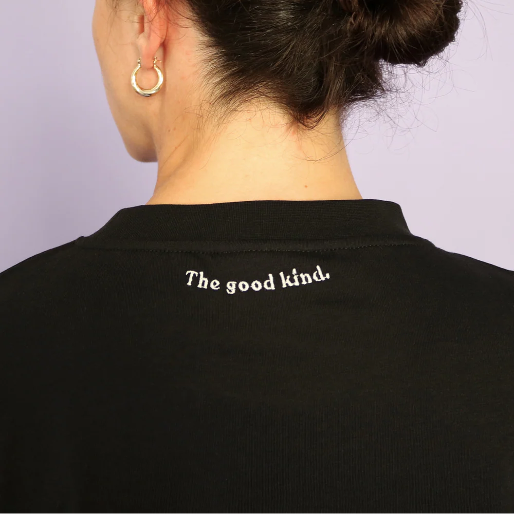 Popeia Langarmshirt Schwarz