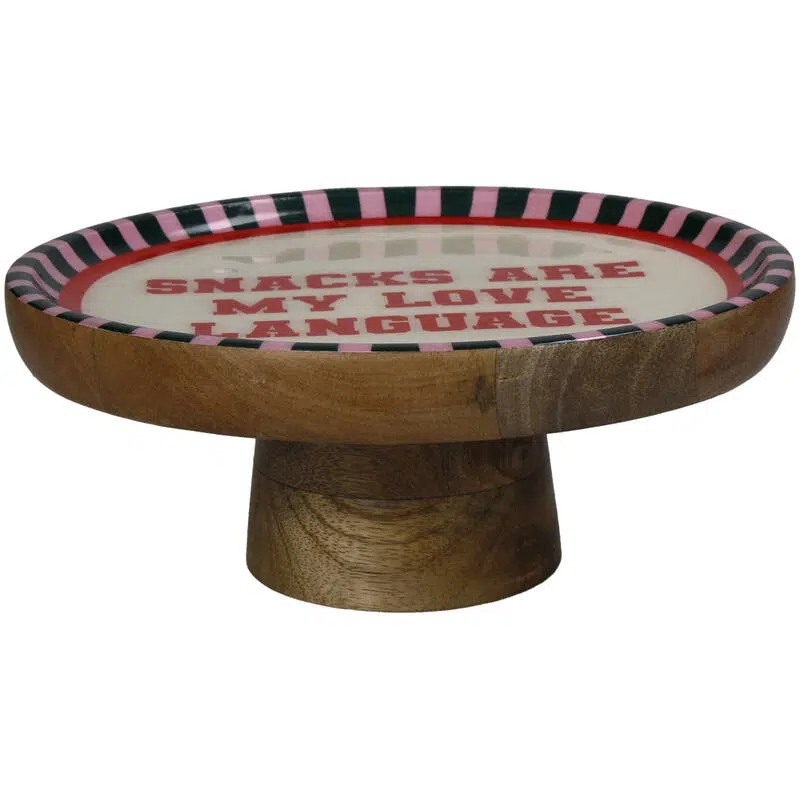 No Cream Tortenständer Mango Wood Multi