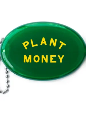 Three Potato Four Gummi Münzbeutel „Plant Money“ grün