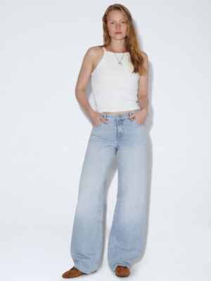 Dr.Denim Jeans Hill Low Relaxed Stream Light Fade