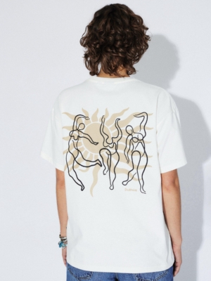 Dr.Denim T-Shirt Trooper Tee Off White Dance