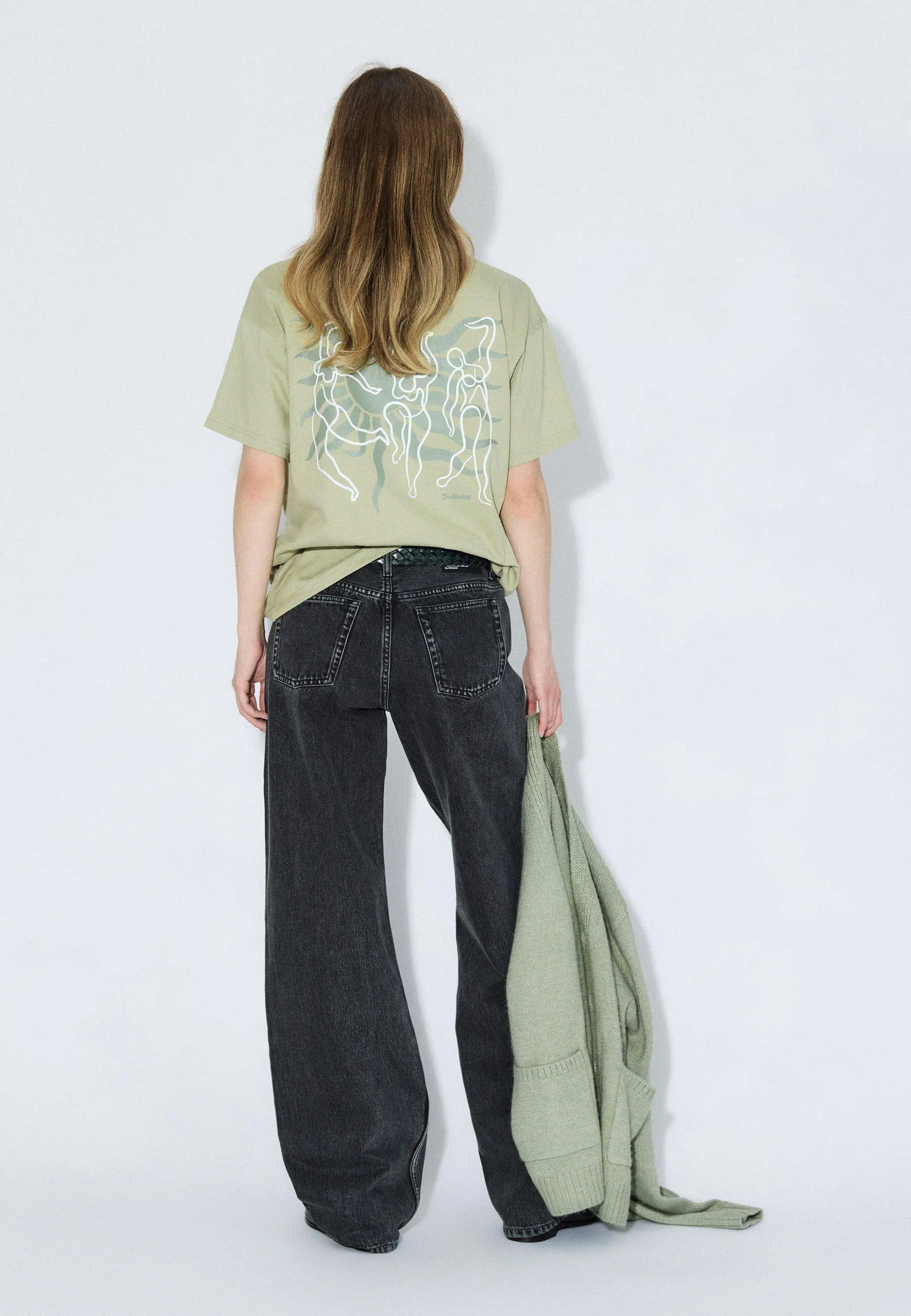 Dr.Denim T-Shirt Trooper Tee Light Green Dance Dr.Denim T-Shirt Trooper Tee Light Green Dance