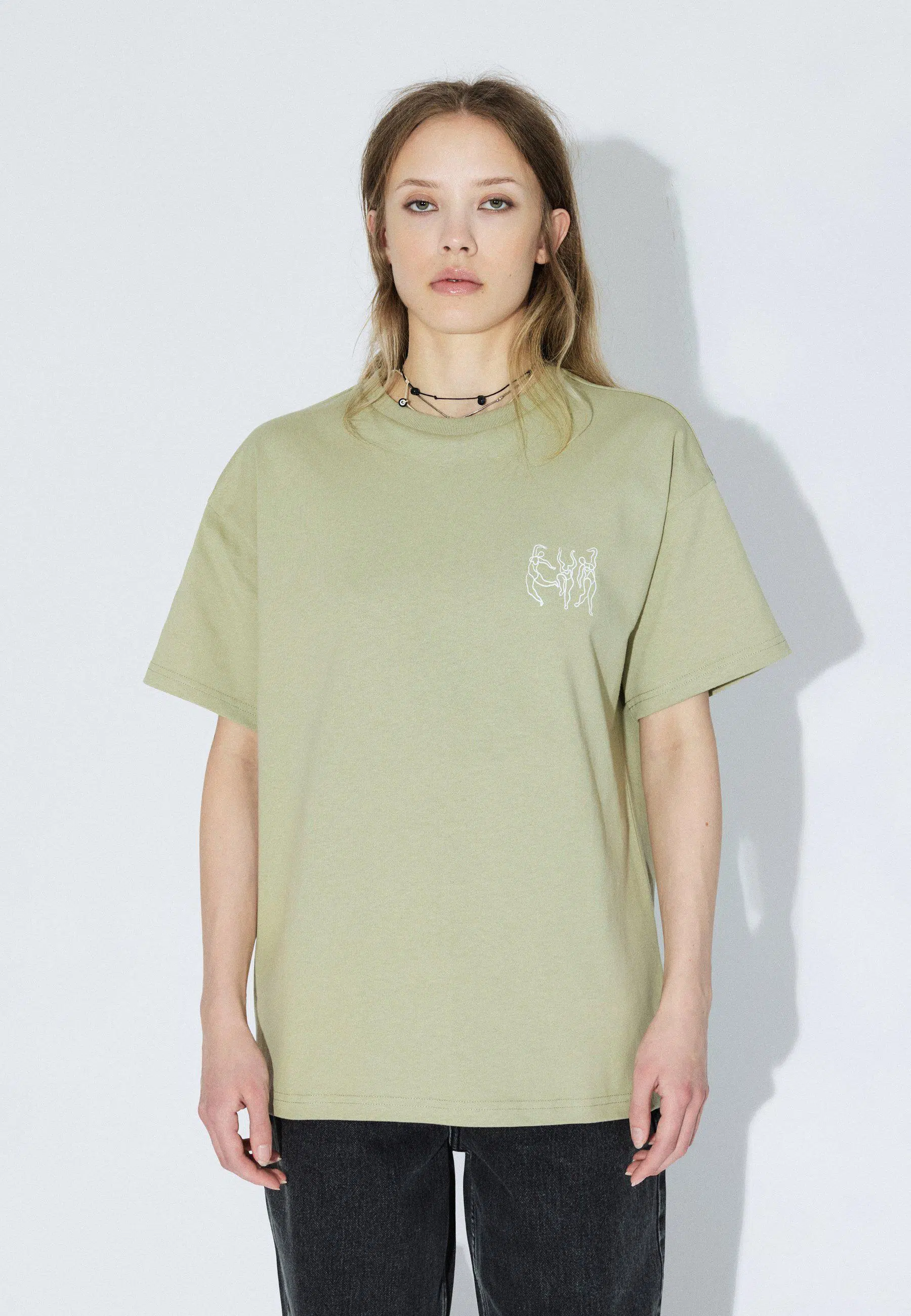 Dr.Denim T-Shirt Trooper Tee Light Green Dance Dr.Denim T-Shirt Trooper Tee Light Green Dance