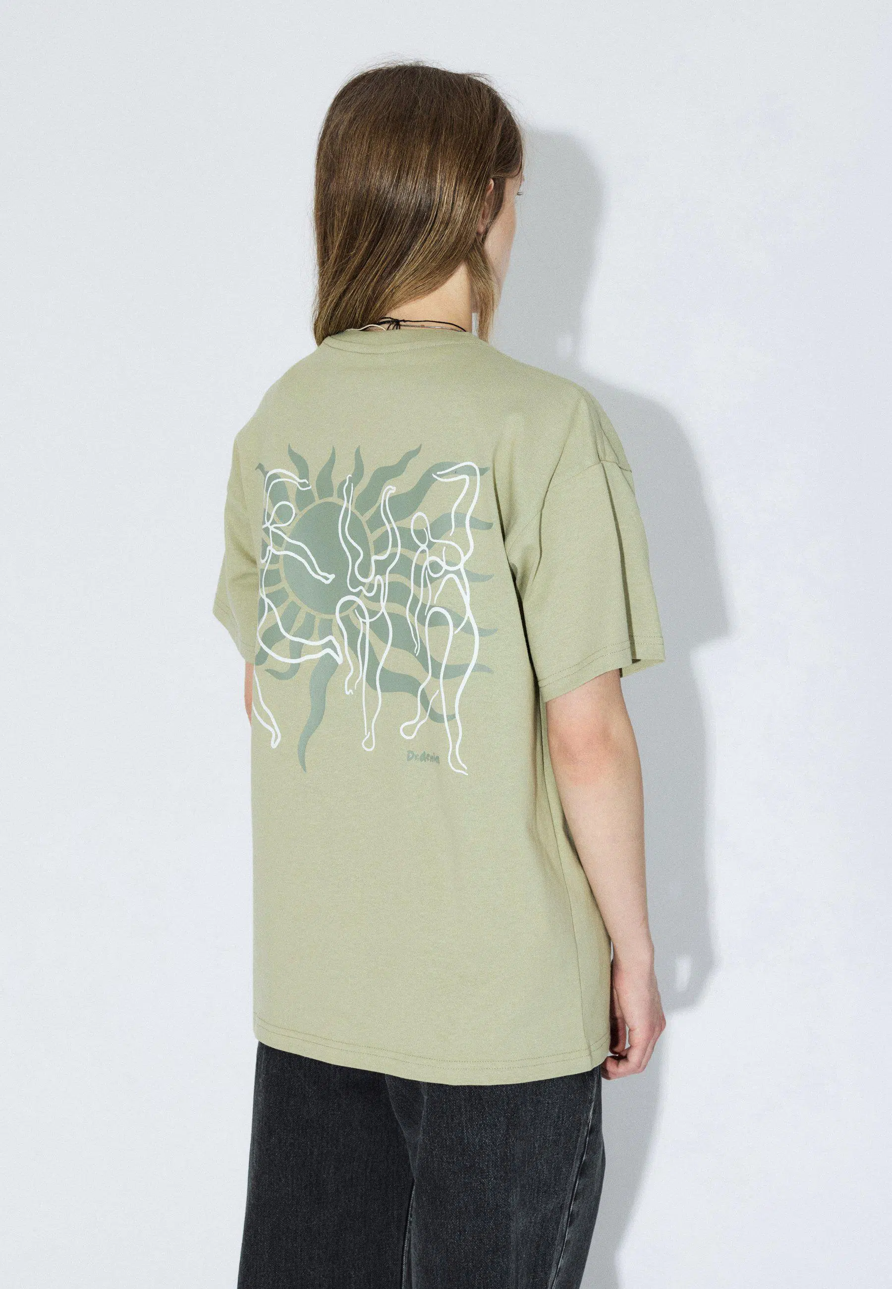Dr.Denim T-Shirt Trooper Tee Light Green Dance
