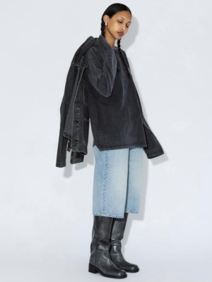 Dr.Denim Dace Mid Wide Capri Drift Light Used