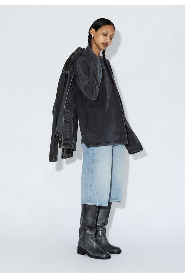 Dr.Denim Dace Mid Wide Capri Drift Light Used