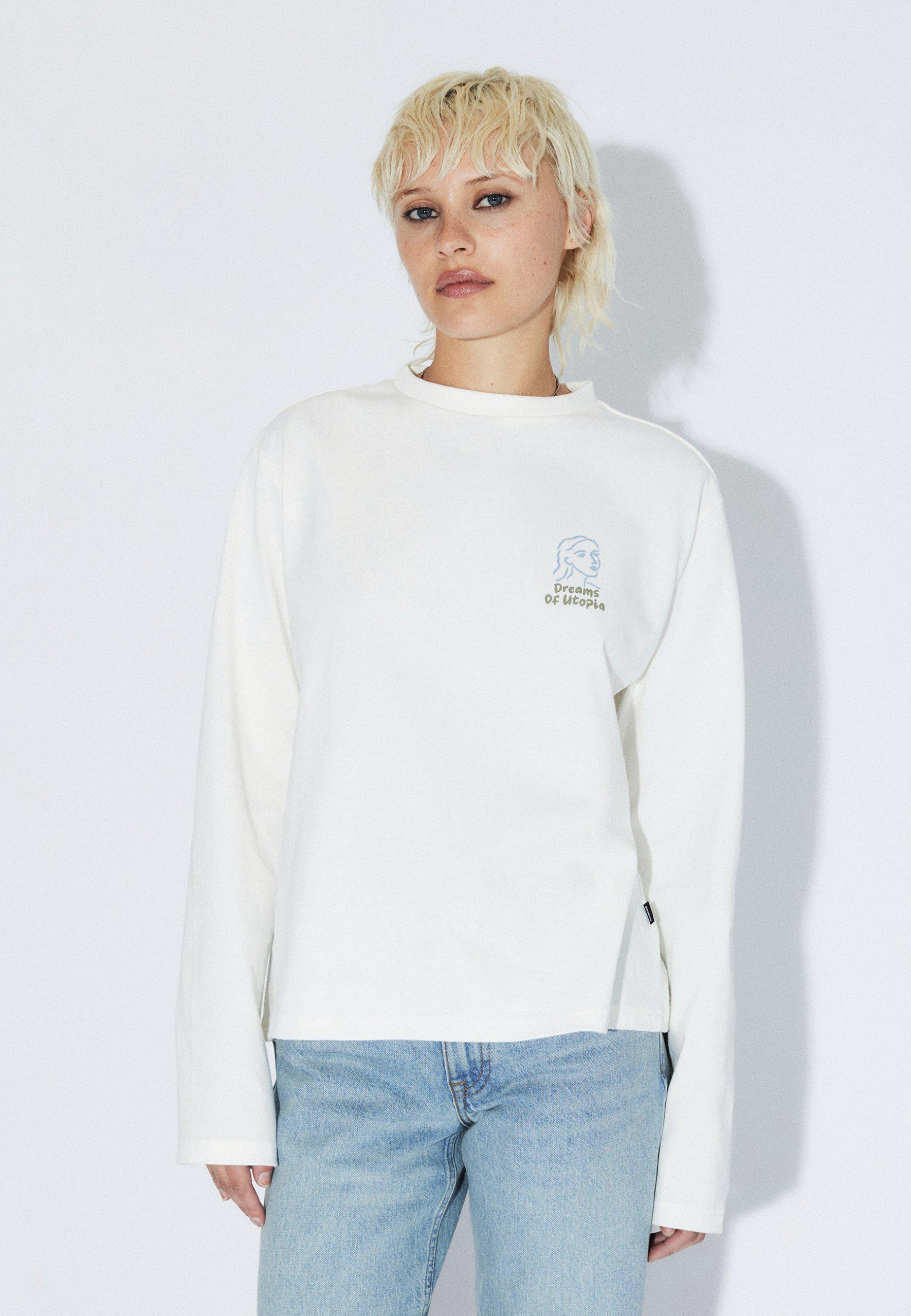Dr.Denim Langarmshirt Kath Off White Draw