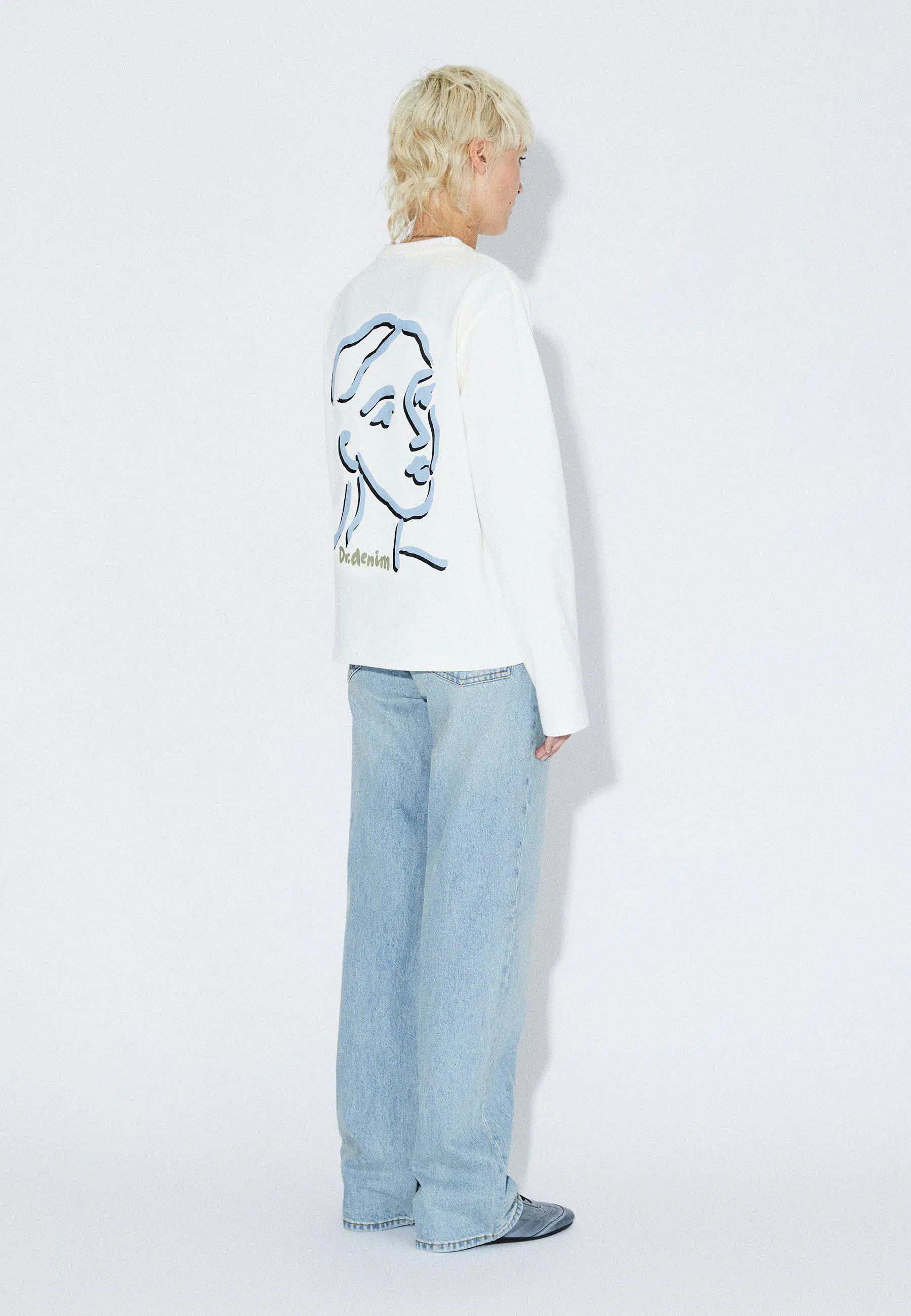 Dr.Denim Langarmshirt Kath Off White Draw Dr.Denim Langarmshirt Kath Off White Draw
