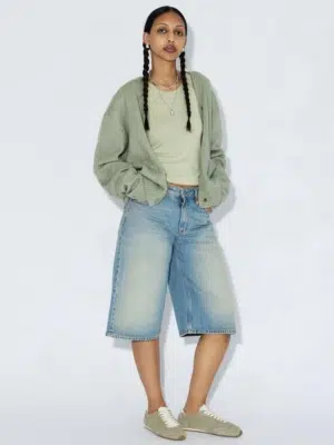 Dr.Denim Bree Shorts Stream Sky Aged