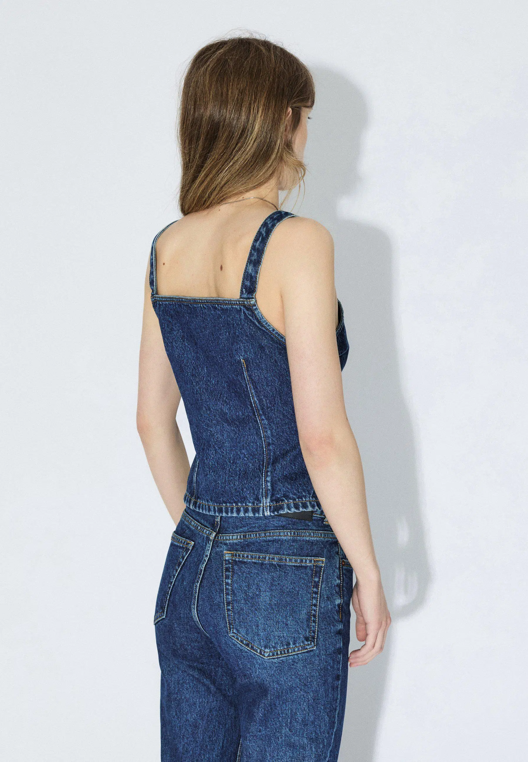 Dr.Denim Top Niamh Top Stream Dark Retro Vintage