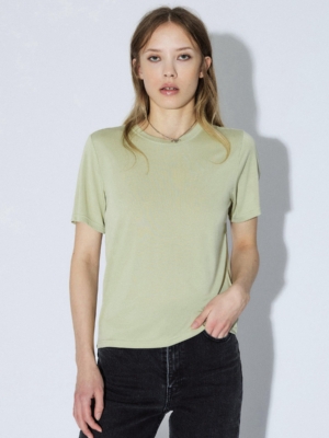 Dr.Denim T-Shirt Lyra Top Light Green Mono