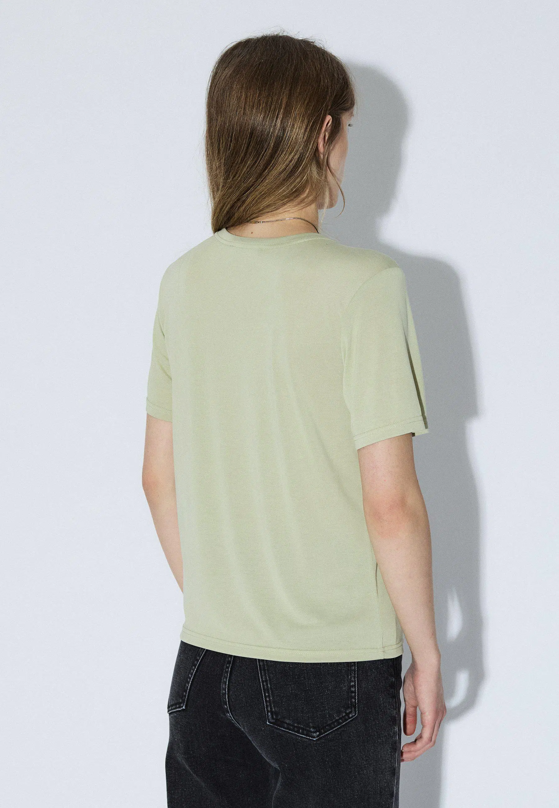 Dr.Denim T-Shirt Lyra Top Light Green Mono