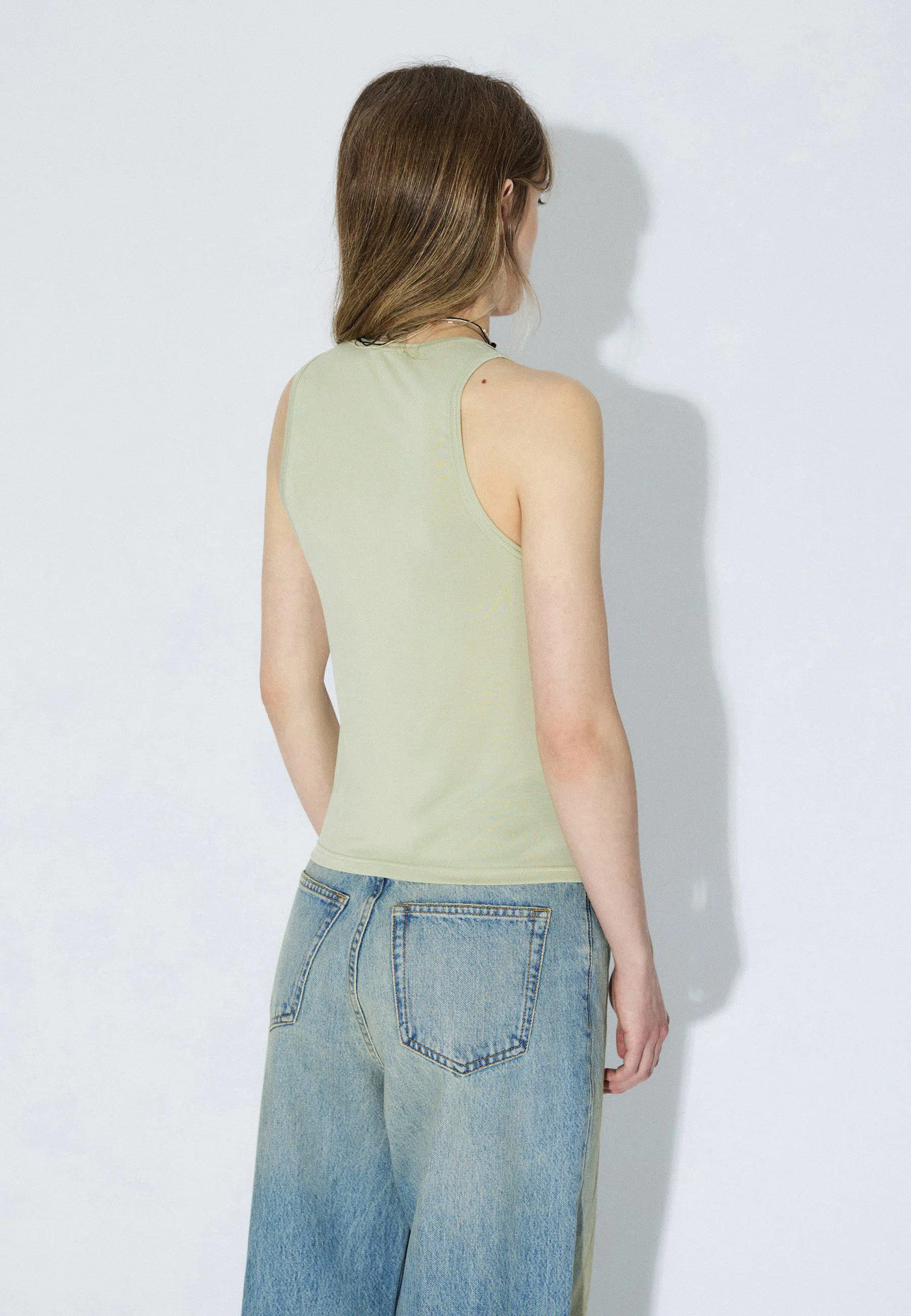 Dr.Denim Top Mella Light Green Mono